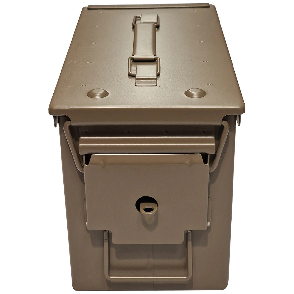 NATO M2A1 50 Cal Steel Ammo Box Desert Tan - New - Image 2
