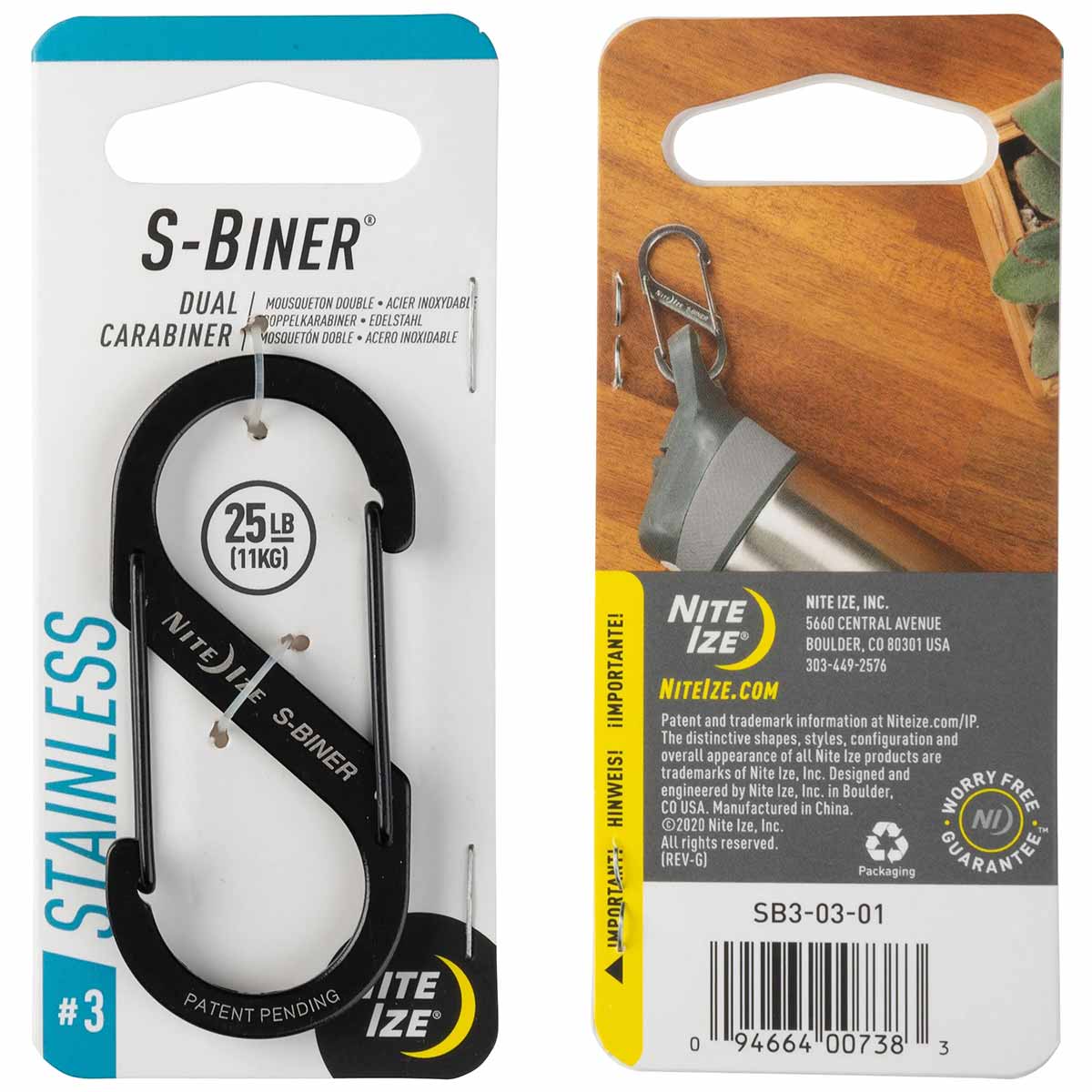 Nite Ize S-Biner - Stainless Steel Black - Image 4