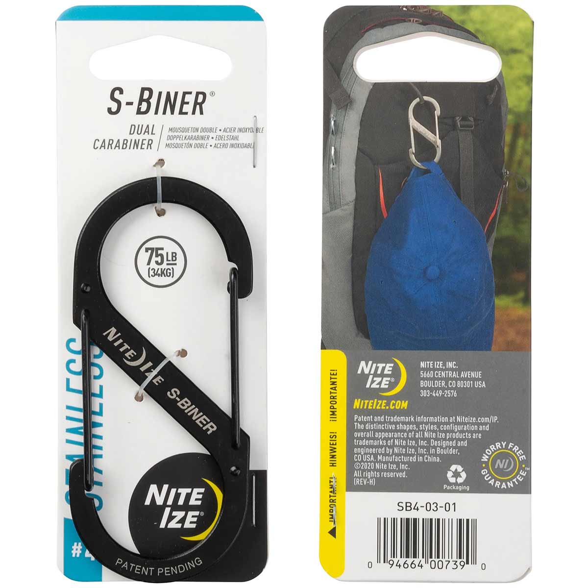 Nite Ize S-Biner - Stainless Steel Black - Image 5