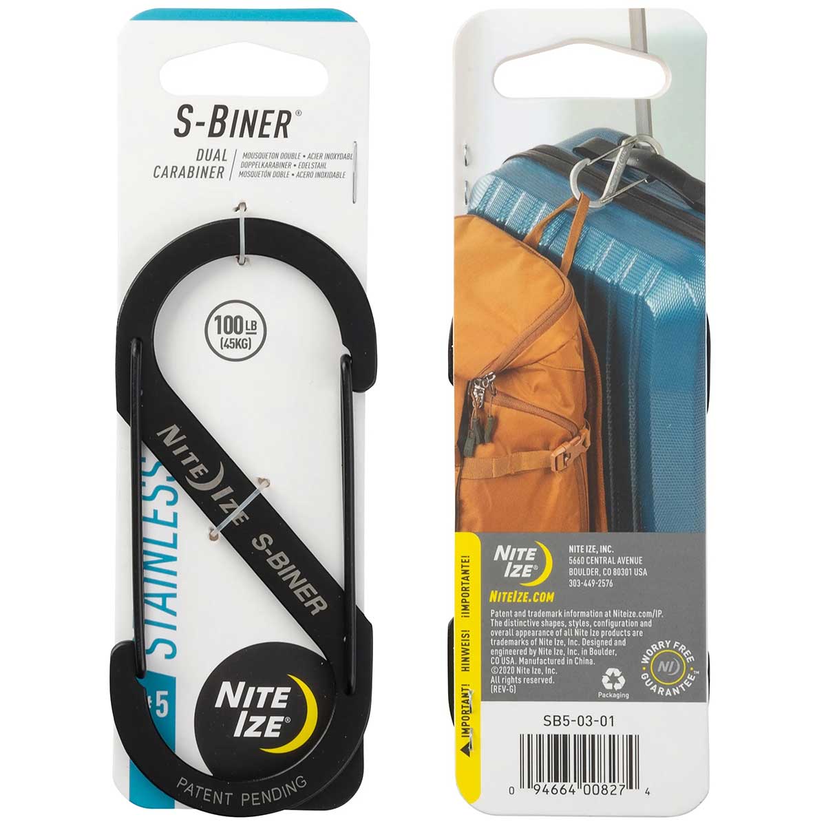 Nite Ize S-Biner - Stainless Steel Black - Image 6