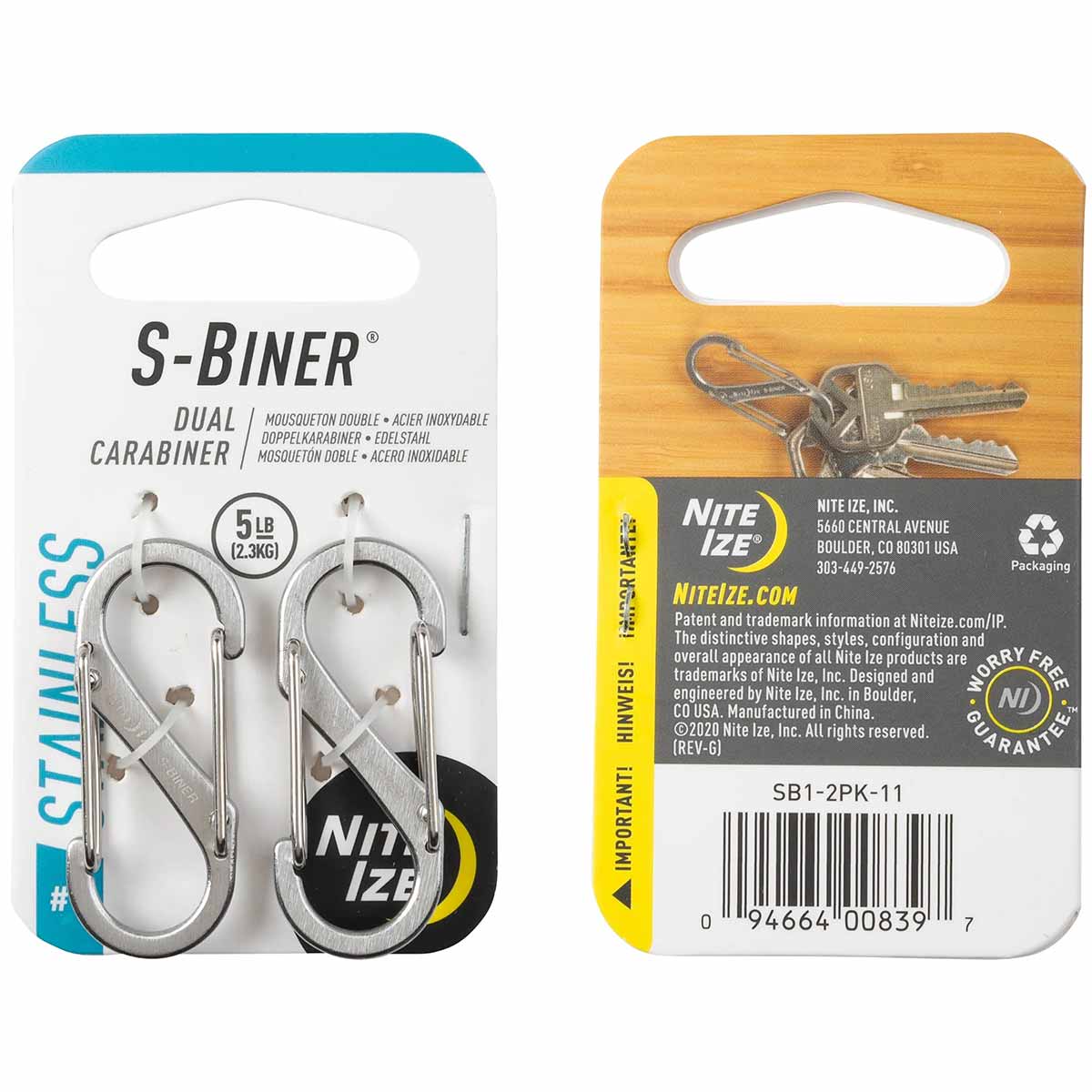 Nite Ize S-Biner - Stainless Steel Silver - Image 2