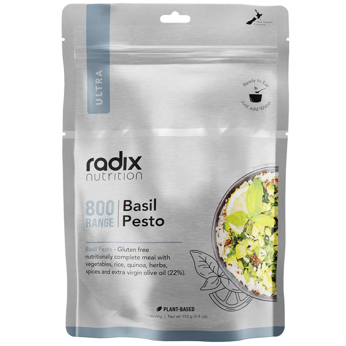Radix Nutrition Freeze-Dried Meal Basil Pesto 600kcal / 800kcal - Image 3