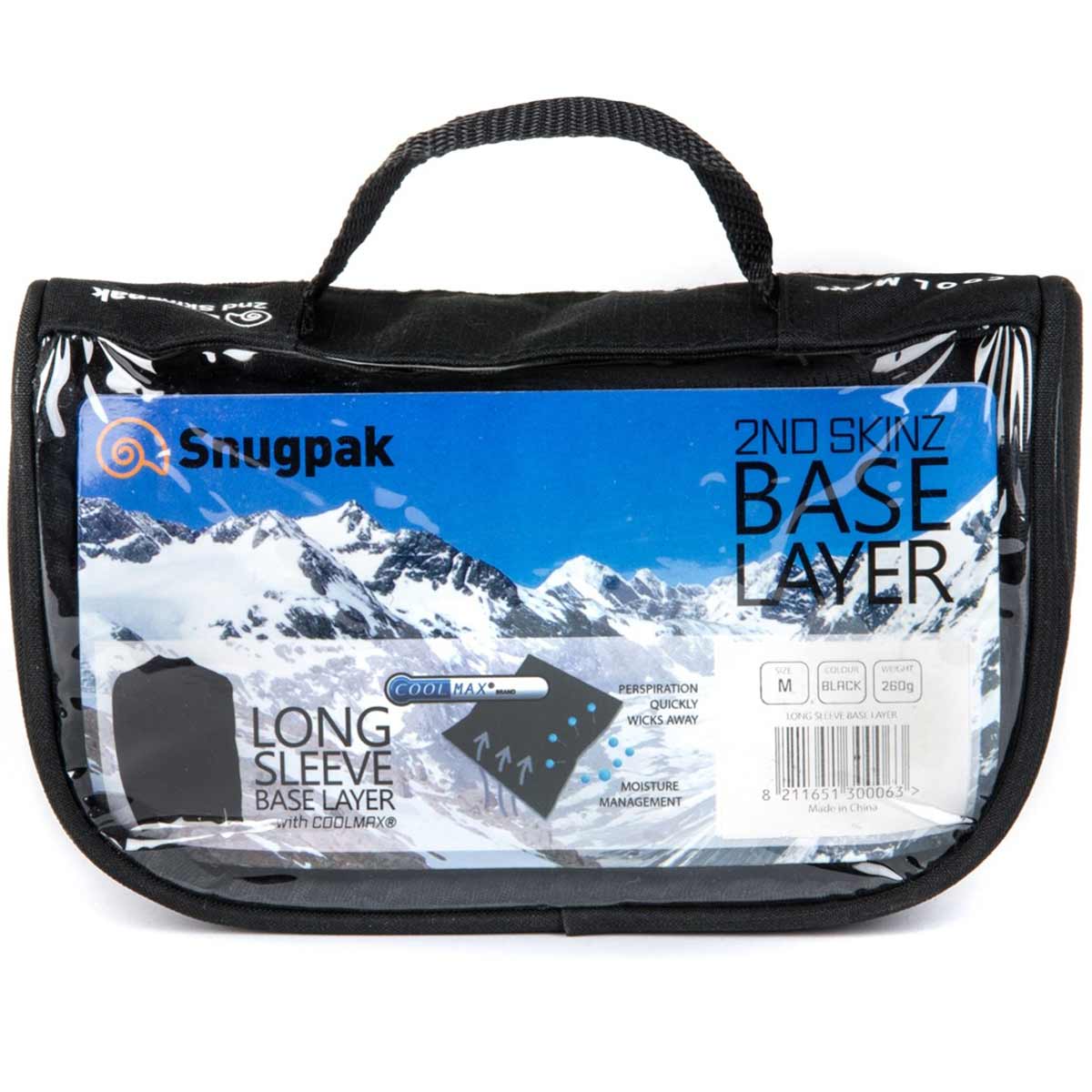 Snugpak 2nd Skinz Coolmax Long Sleeved Top Black - Image 3