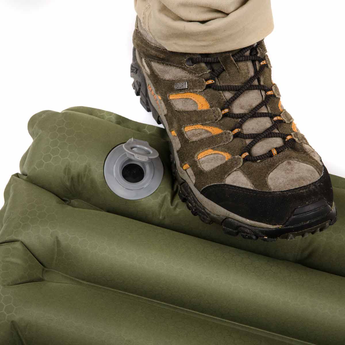 Snugpak Air Mat with Built-in Pump Olive 183cm x 51cm - Image 4