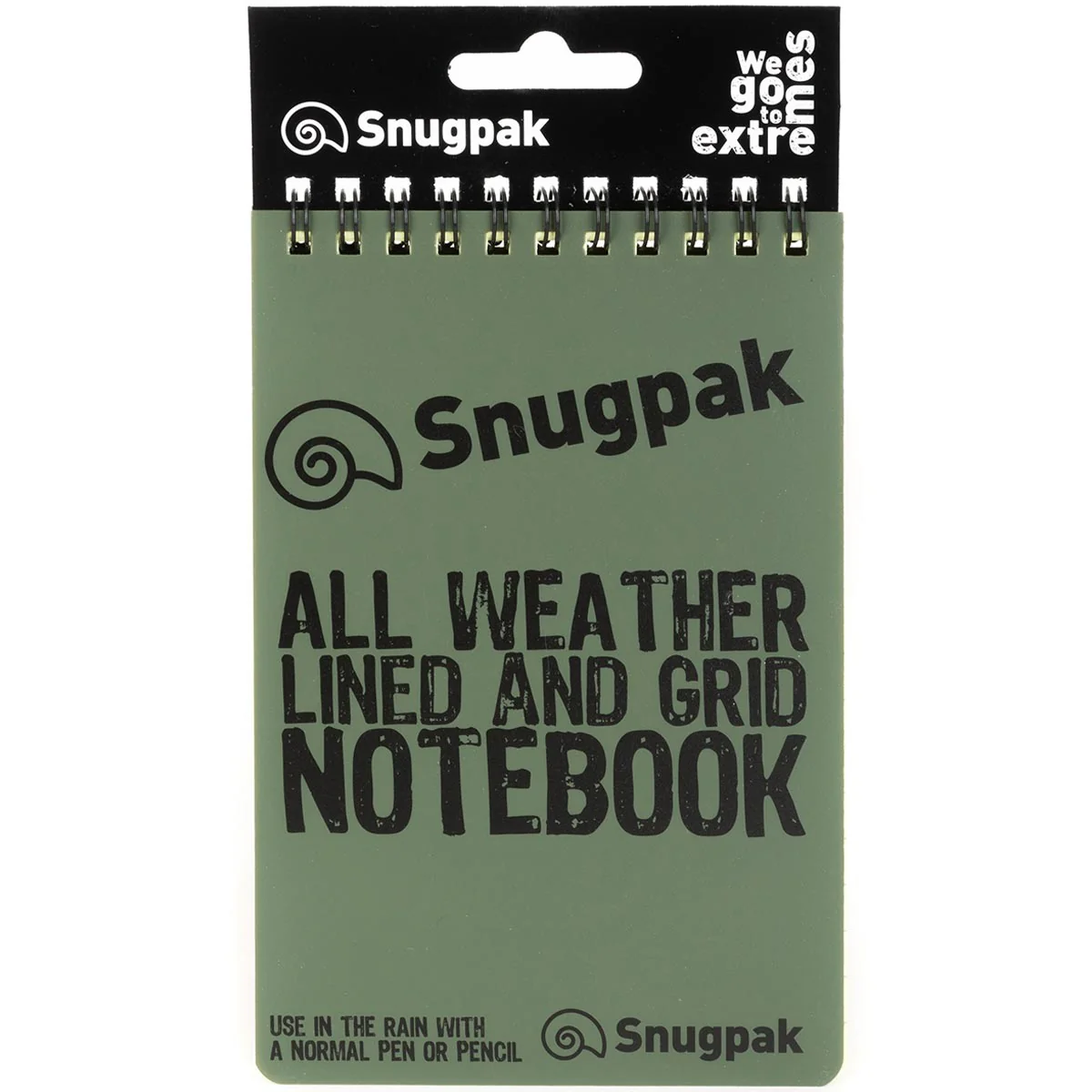 Snugpak Water Resistant Notebook Olive Green - Image 4