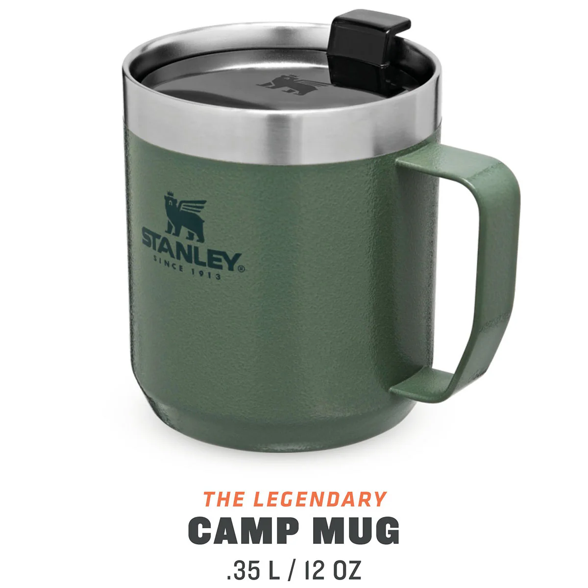 Stanley Classic Legendary Camp Mug 350ml Hammertone Green - Image 3