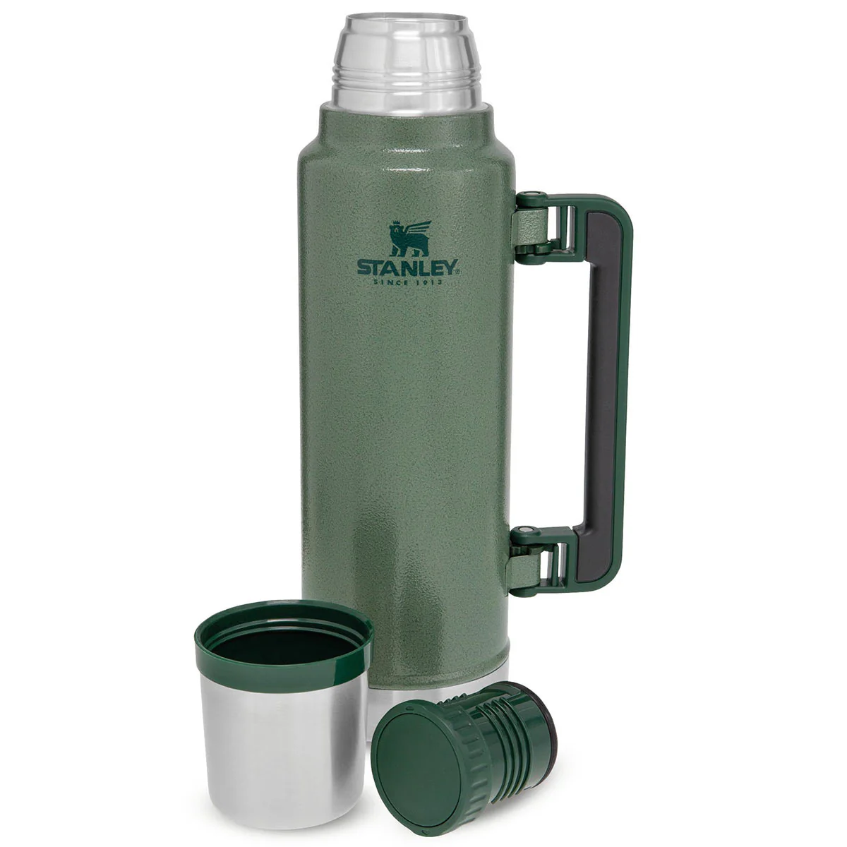 Stanley Classic Legendary Vacuum Thermos Flask 1.4L Hammertone Green - Image 2
