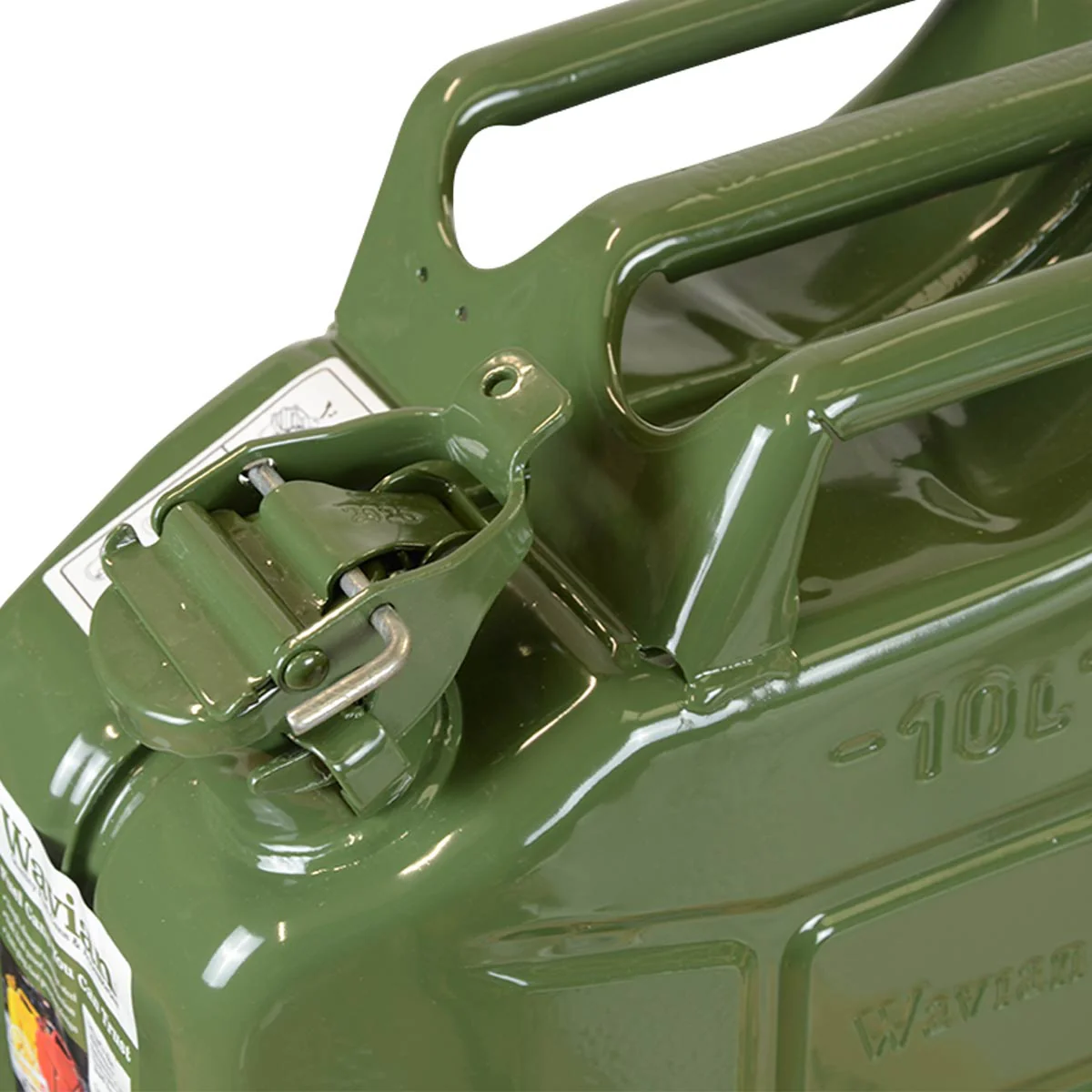 Wavian NATO Steel Jerry Can 10L Khaki Green - Image 5
