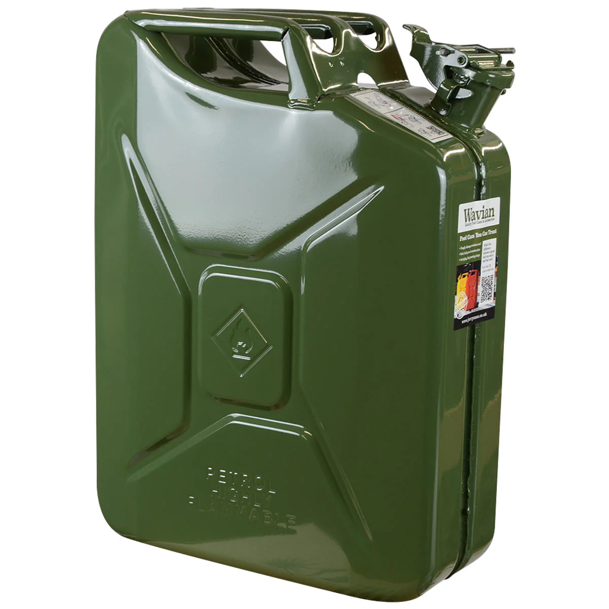 Wavian NATO Steel Jerry Can 20L Khaki Green - Image 3