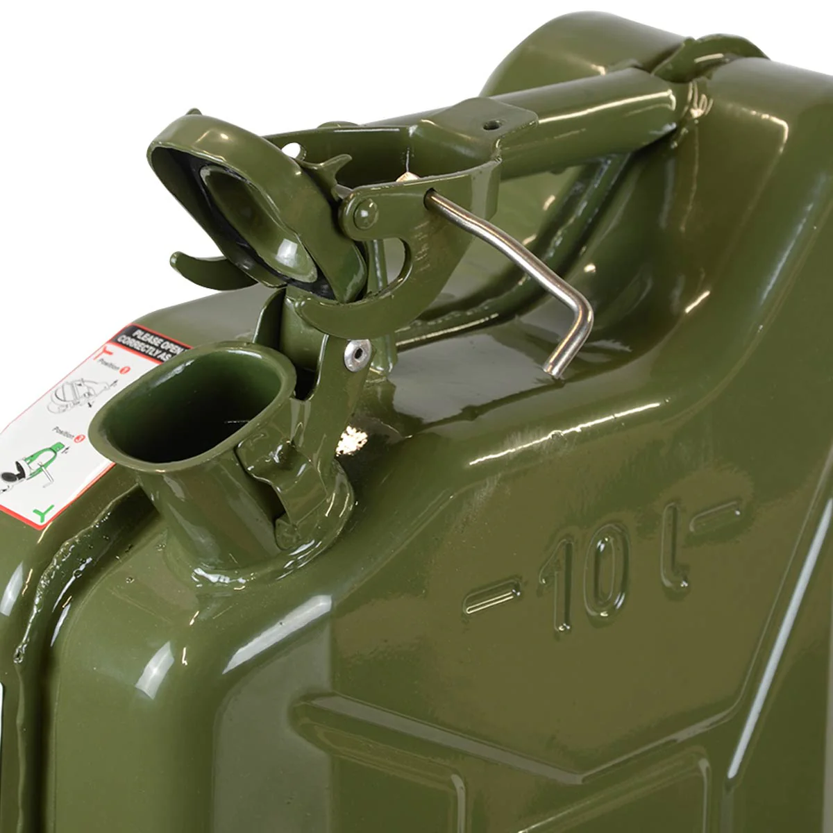 Steel Site Jerry Can 10L Green - Image 4