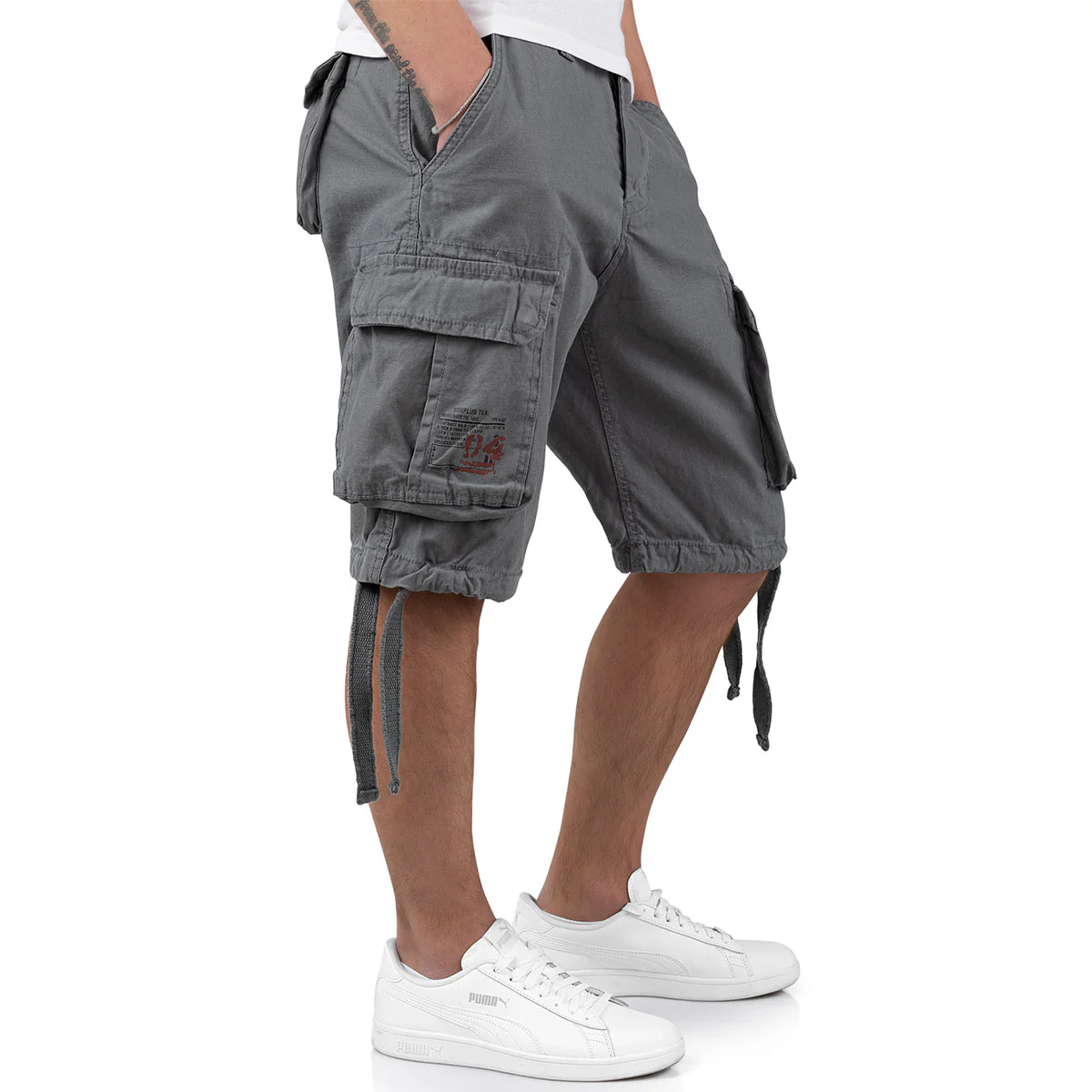 Surplus Airborne Vintage Shorts Grey - Image 5