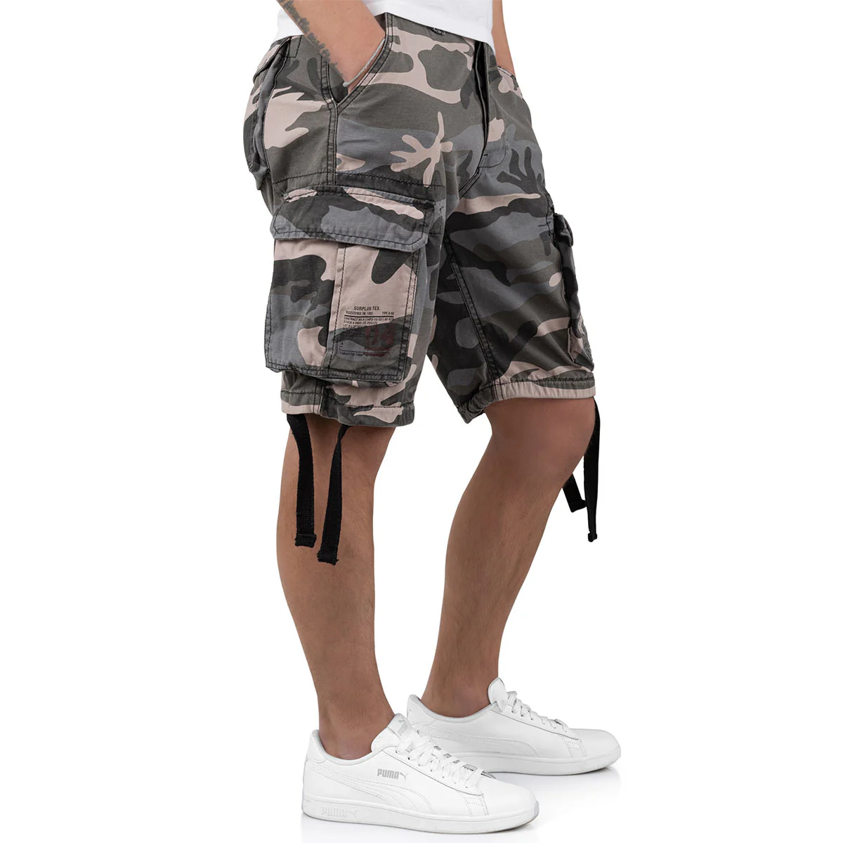 Surplus Airborne Vintage Shorts Night Camo - Image 4