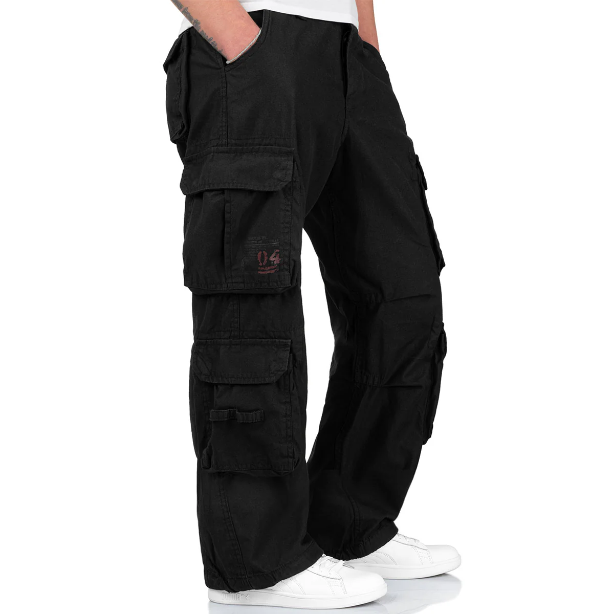 Surplus Airborne Vintage Trousers Black - Image 3