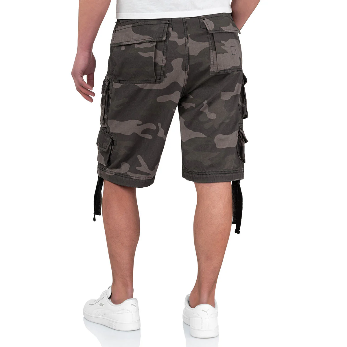 Surplus Division Shorts Black Camo - Image 3