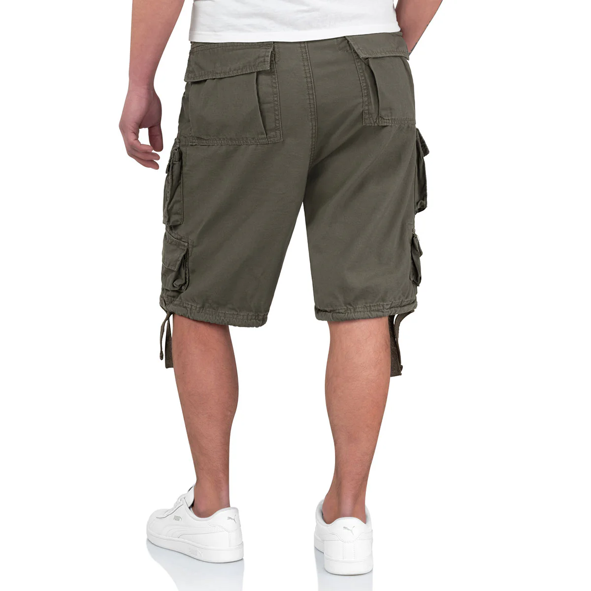 Surplus Division Shorts Olive Green - Image 3